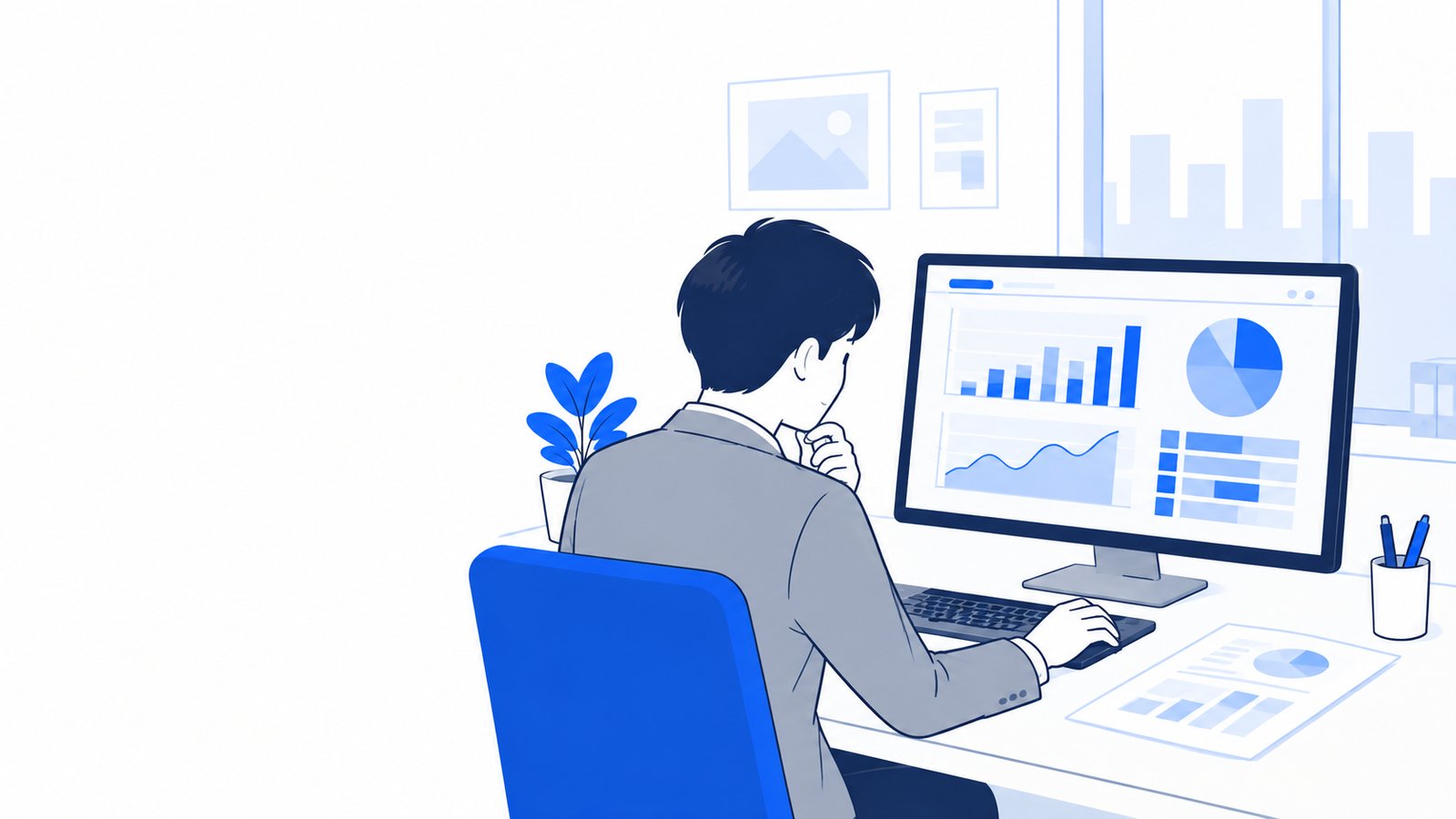 Consoleの利用状況のグラフを見ながら、費用の内訳を確かめる担当者
