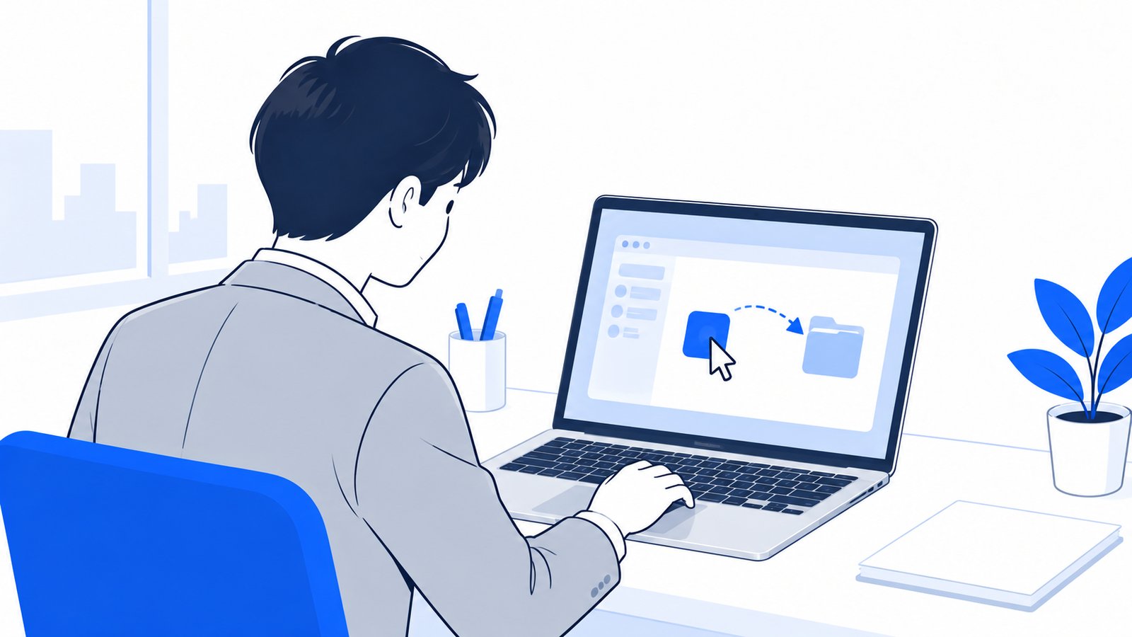 MacBookでダウンロードしたアプリをApplicationsフォルダに入れる手元