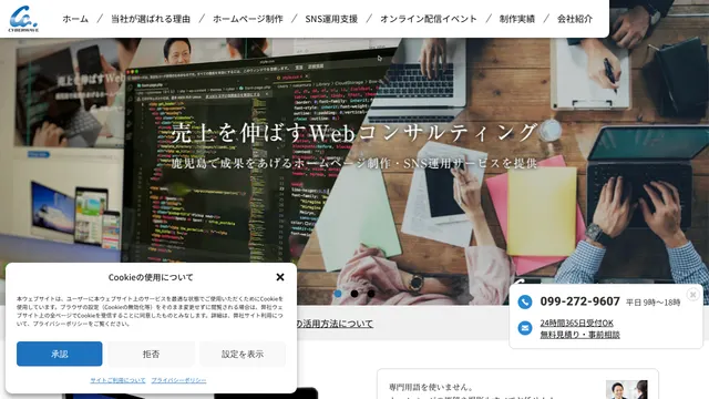 有限会社サイバーウェーブの公式サイト（2026年10月16日取得）
