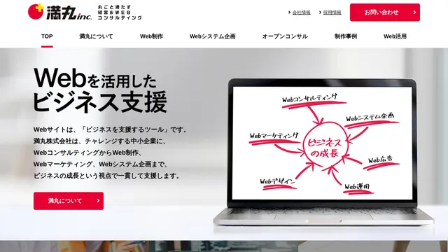 満丸株式会社の公式サイト(2026年10月16日取得)